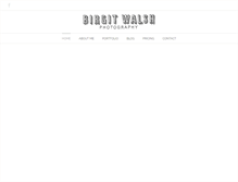 Tablet Screenshot of birgitwalsh.com